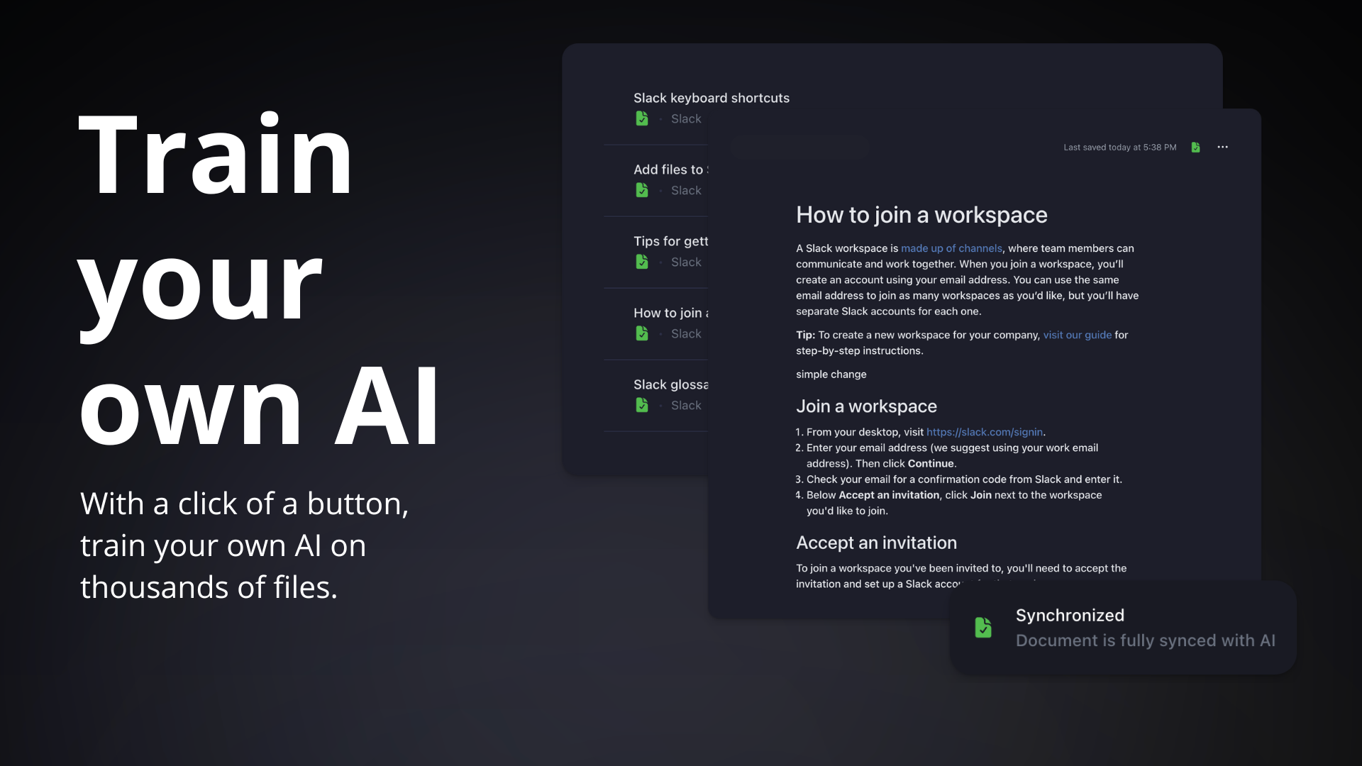 Visus.ai - 지식 기반에서 나만의 chatgpt ai를 훈련 시키십시오 미디어 2