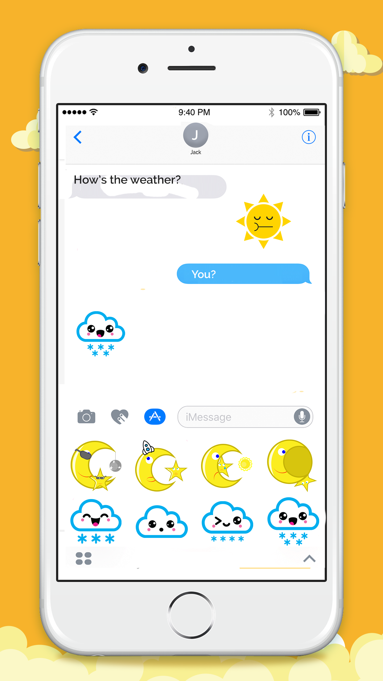 Animated Weather Stickers for iMessage gallery image