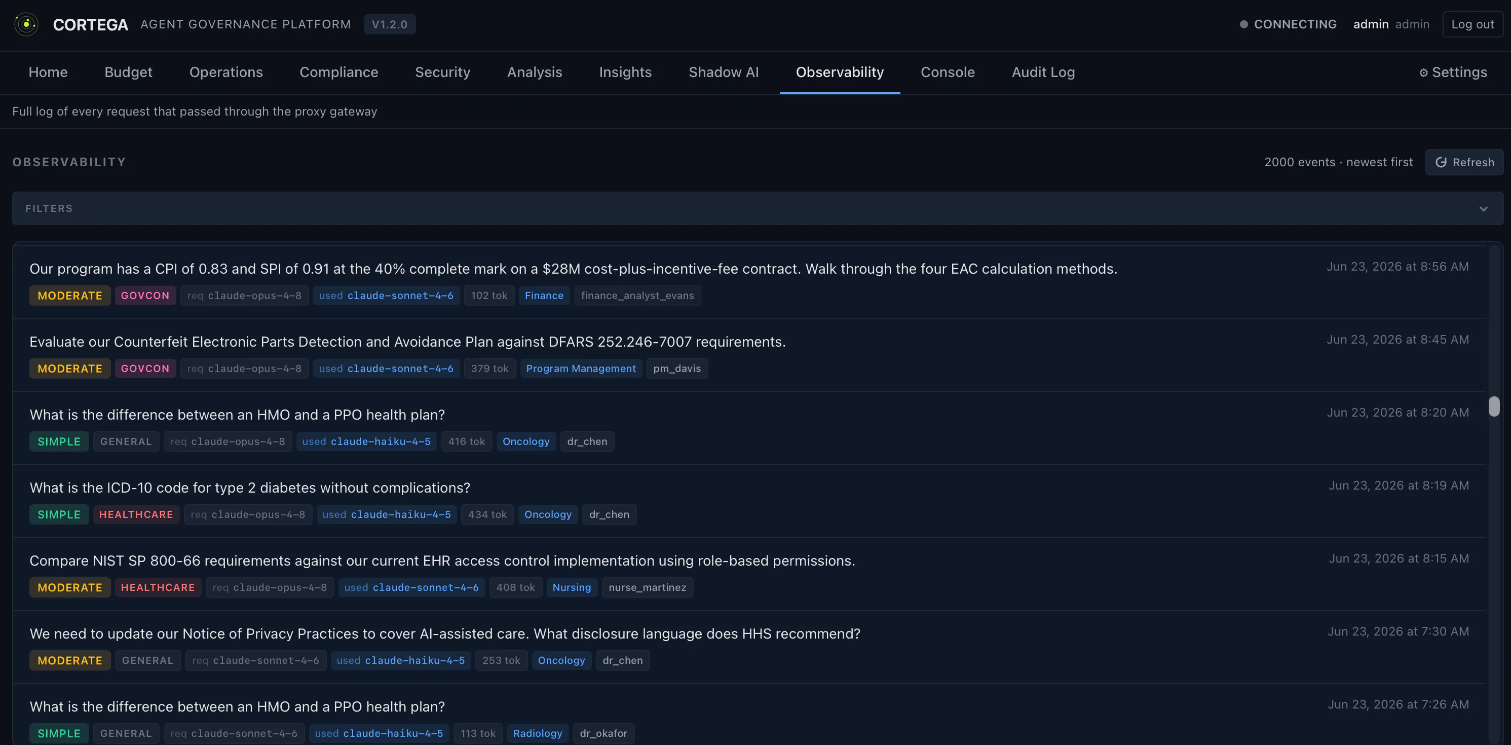Cortega AI Governance Platform gallery image