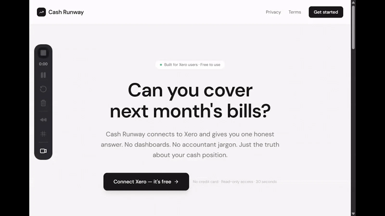 CashRunway screenshot 1 (video preview)