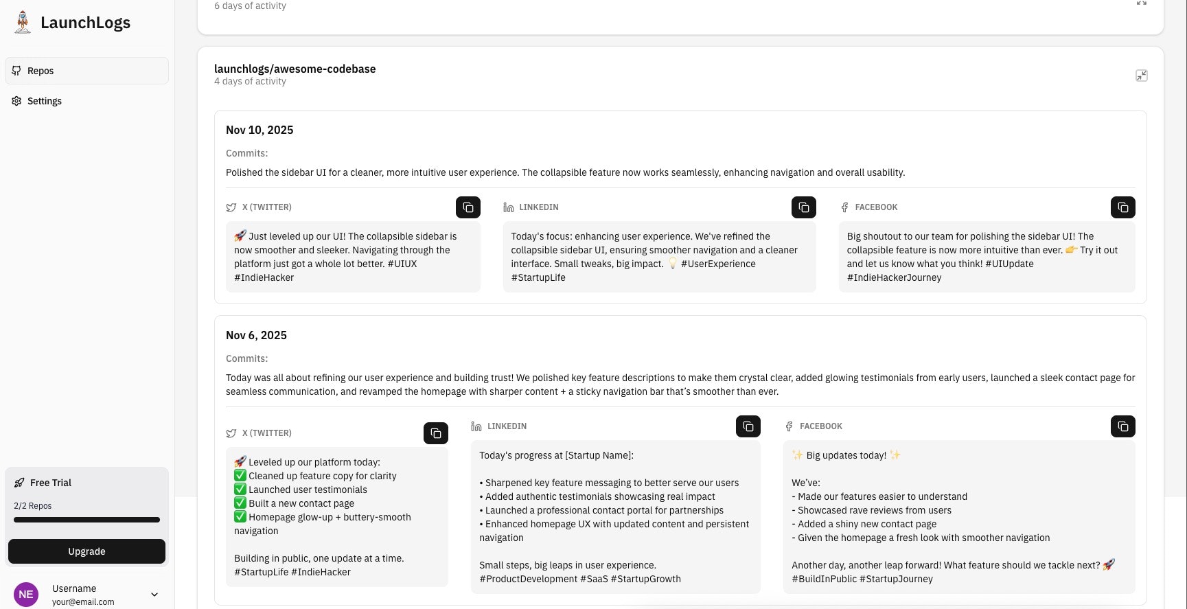 LaunchLogs gallery image