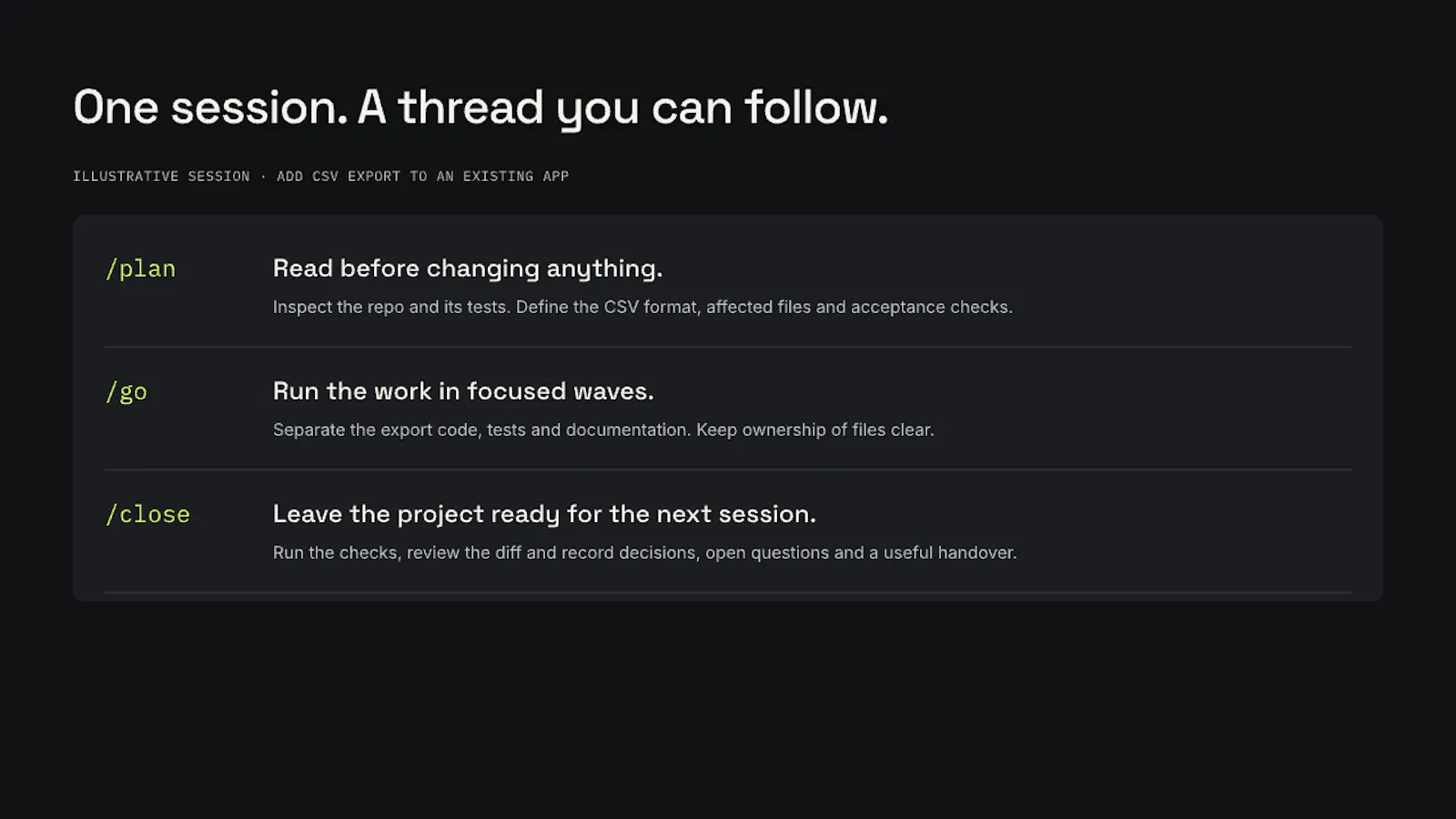 Session Orchestrator screenshot 2