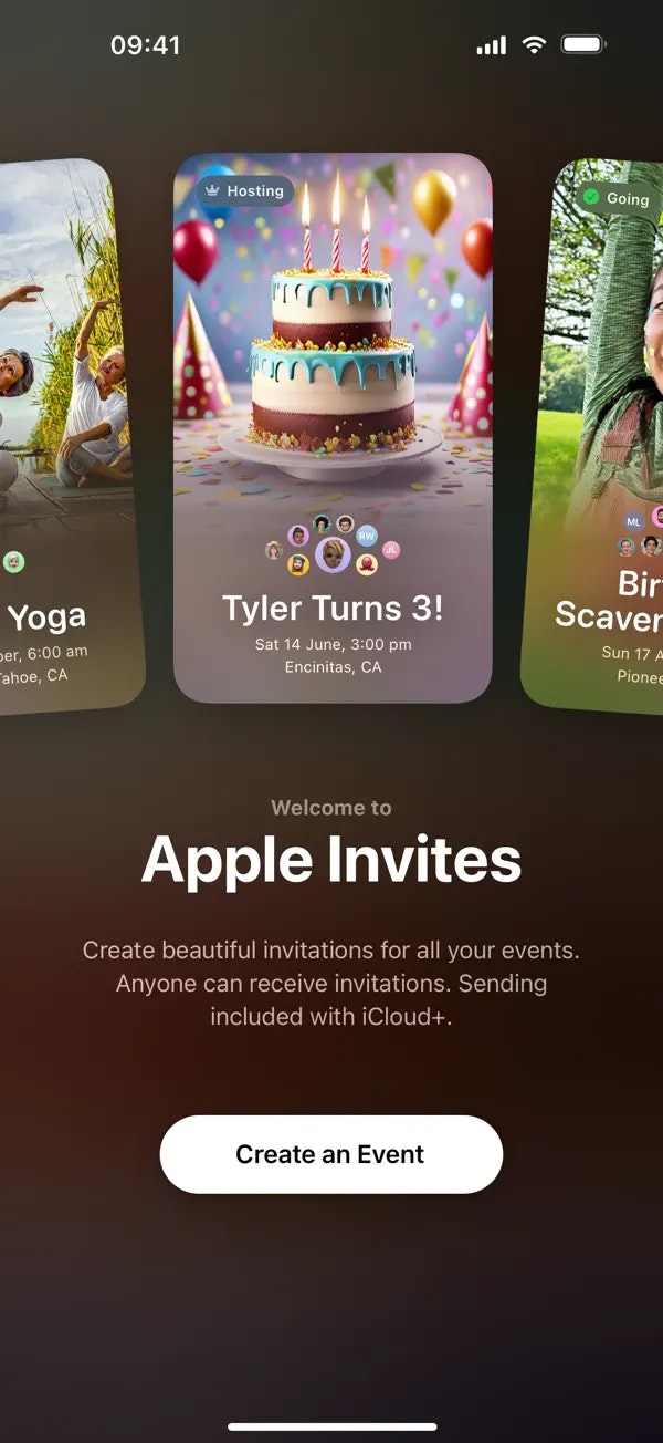 startuptile Apple Invites-Invite Plan & Celebrate