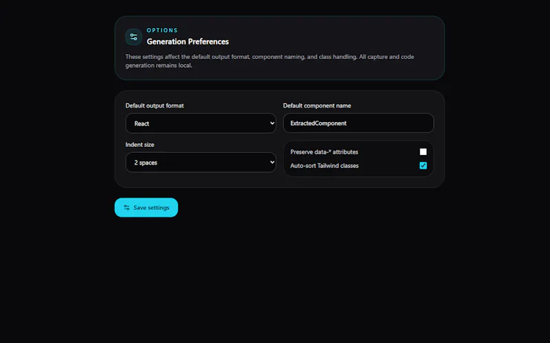 Component to Code screenshot 2
