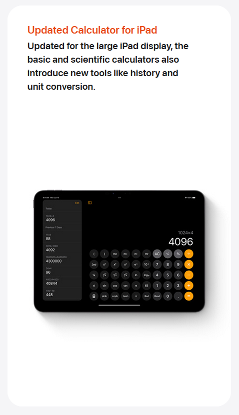 iPad -Rechner - Revolutionäre Berechnungen auf dem iPad - intelligenter, schneller, am besten Medien 7