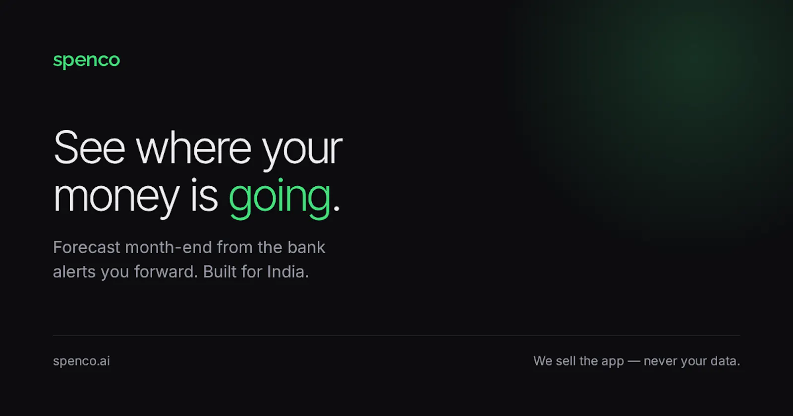 Spenco AI: Expense Tracker screenshot 1
