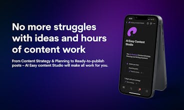 Скриншот платформы AI Easy Content Studio - Создание увлекательных, готовых к публикации сообщений без усилий.