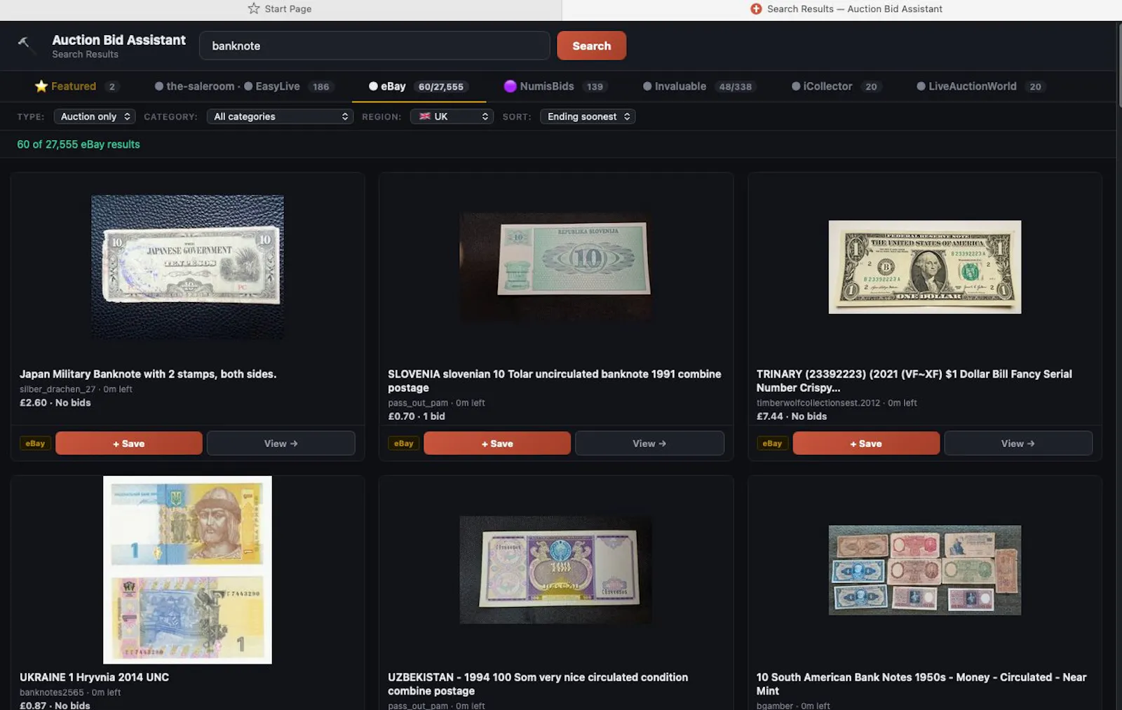 Auction Search  screenshot 3