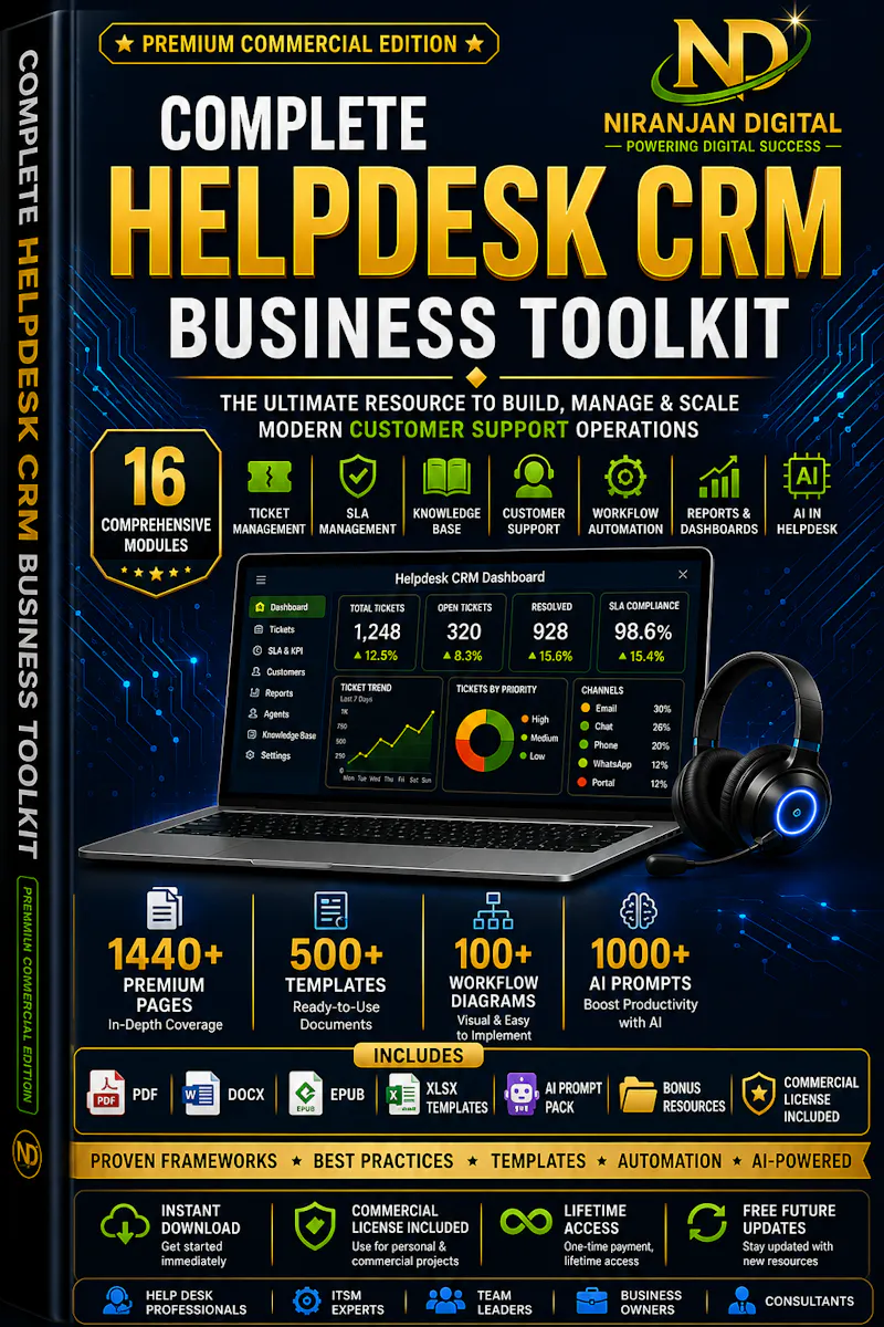 Complete Helpdesk CRM Business Toolkit screenshot 1