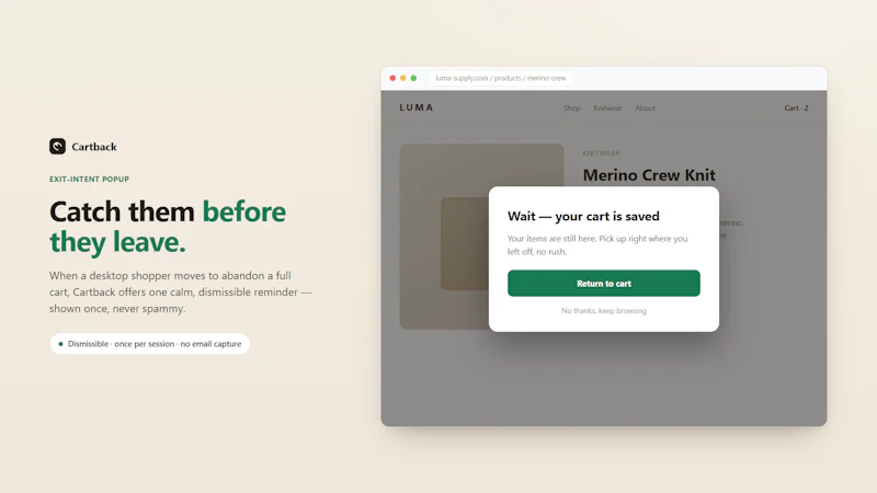 Cartback screenshot 3