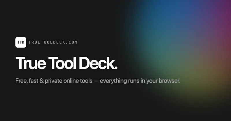 True Tool Deck screenshot 1