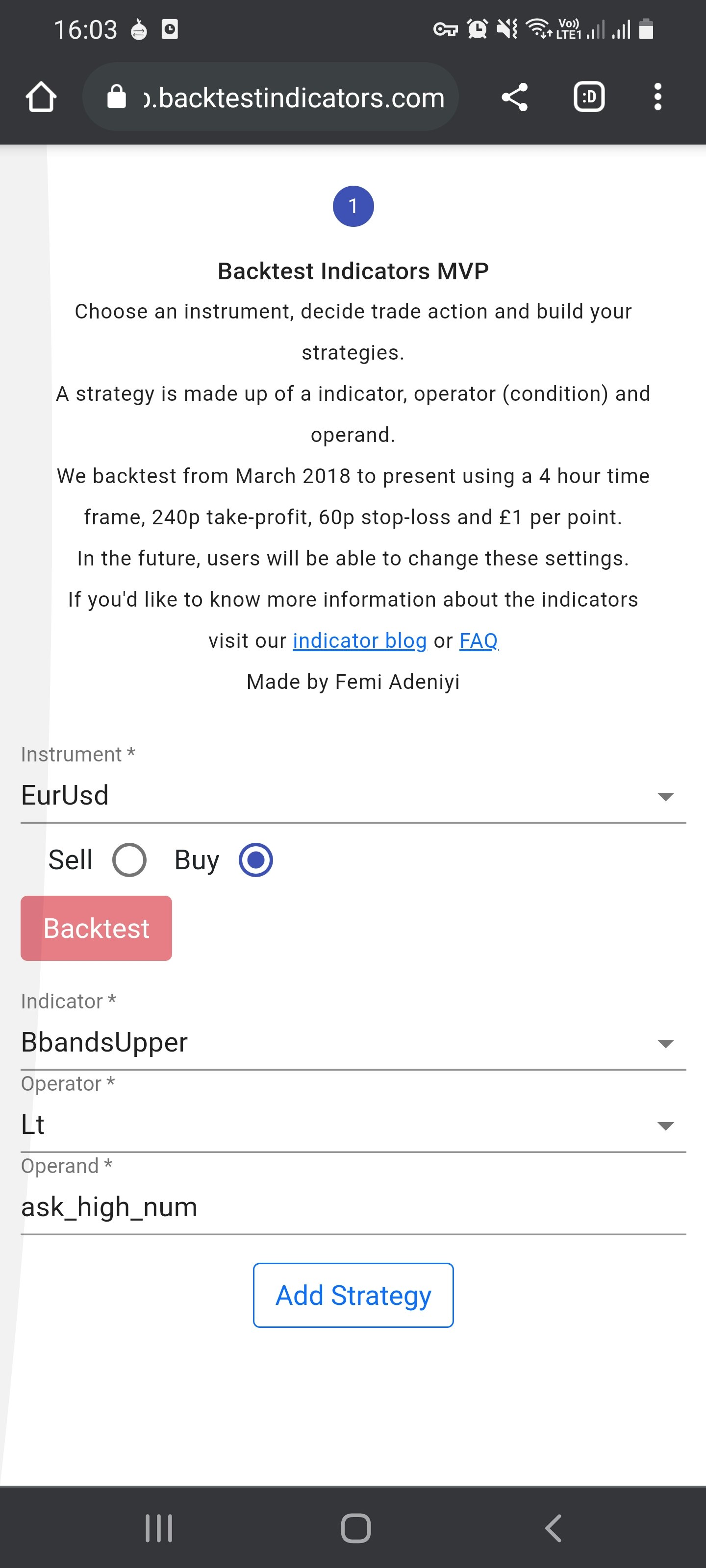Backtest Indicators gallery image