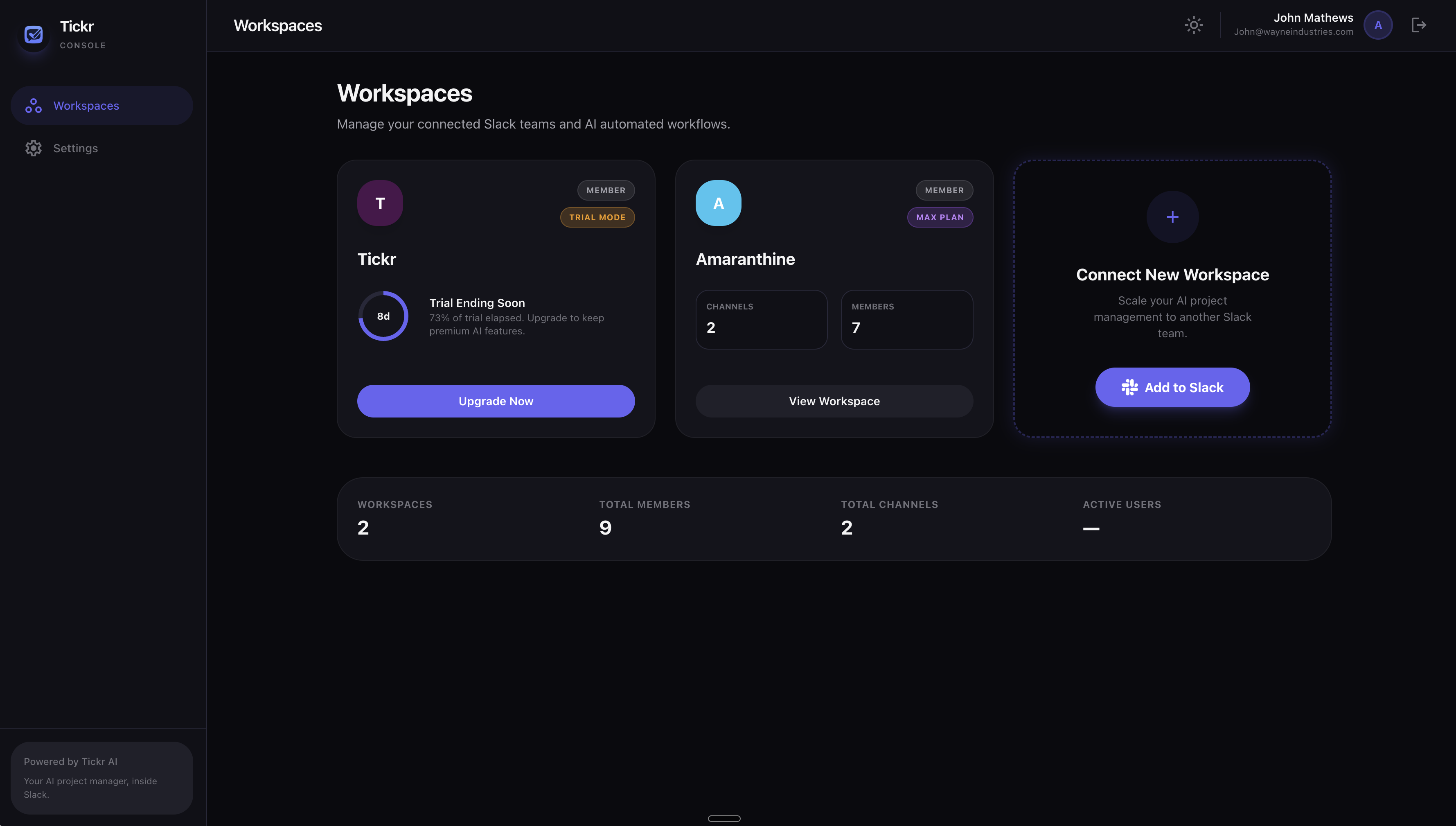 Tickr — Your AI PM, Inside Slack gallery image