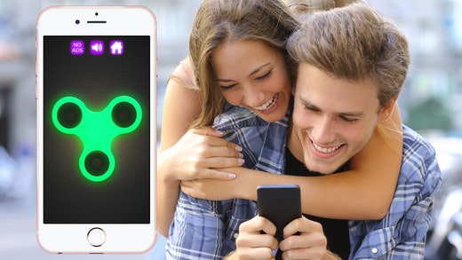 Fidget Spinner Wheel Toy - Glow In The Dark gallery image