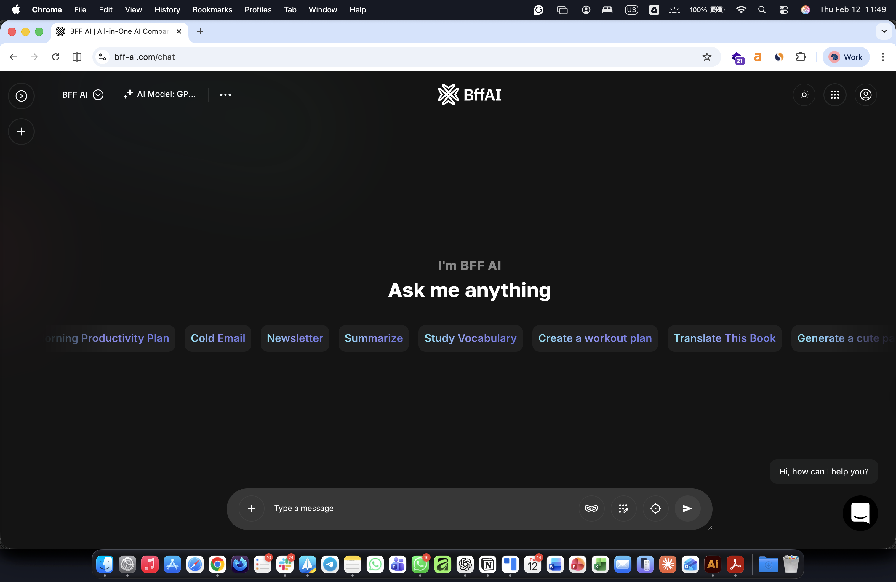BFF AI  - Screenshot 2 showing product features and functionality