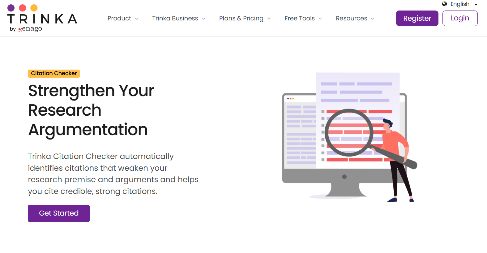 Trinka Citation Checker media 2
