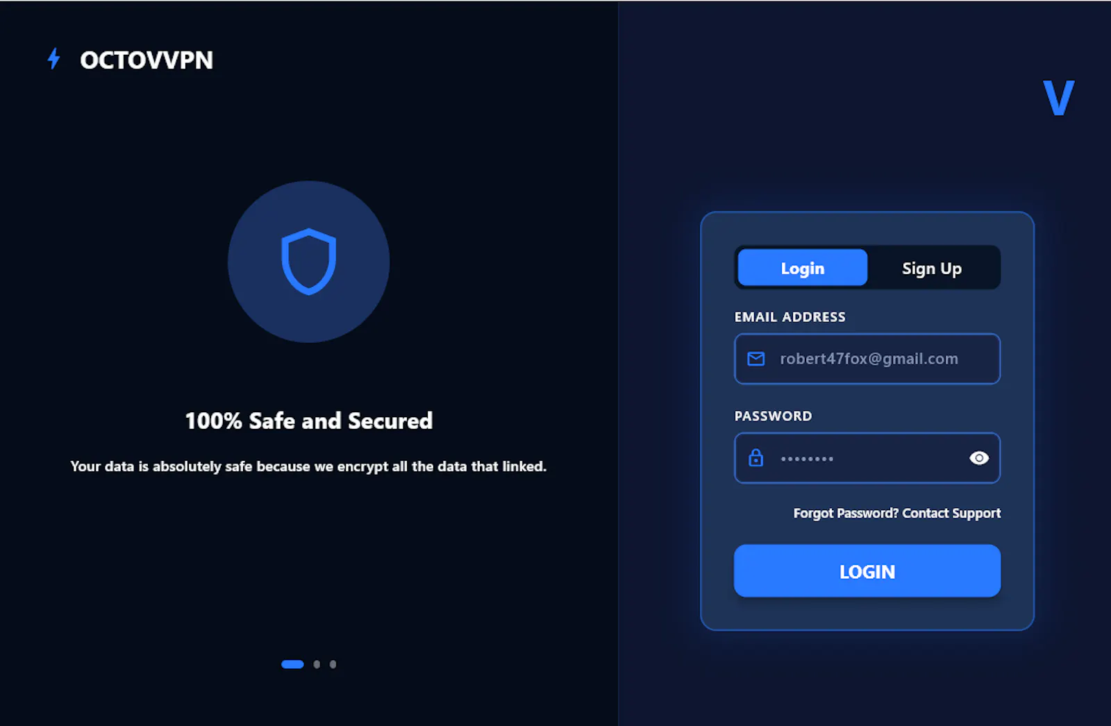 OctoV VPN screenshot 2