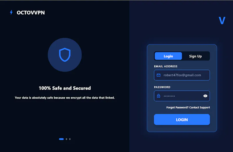 OctoV VPN screenshot 2