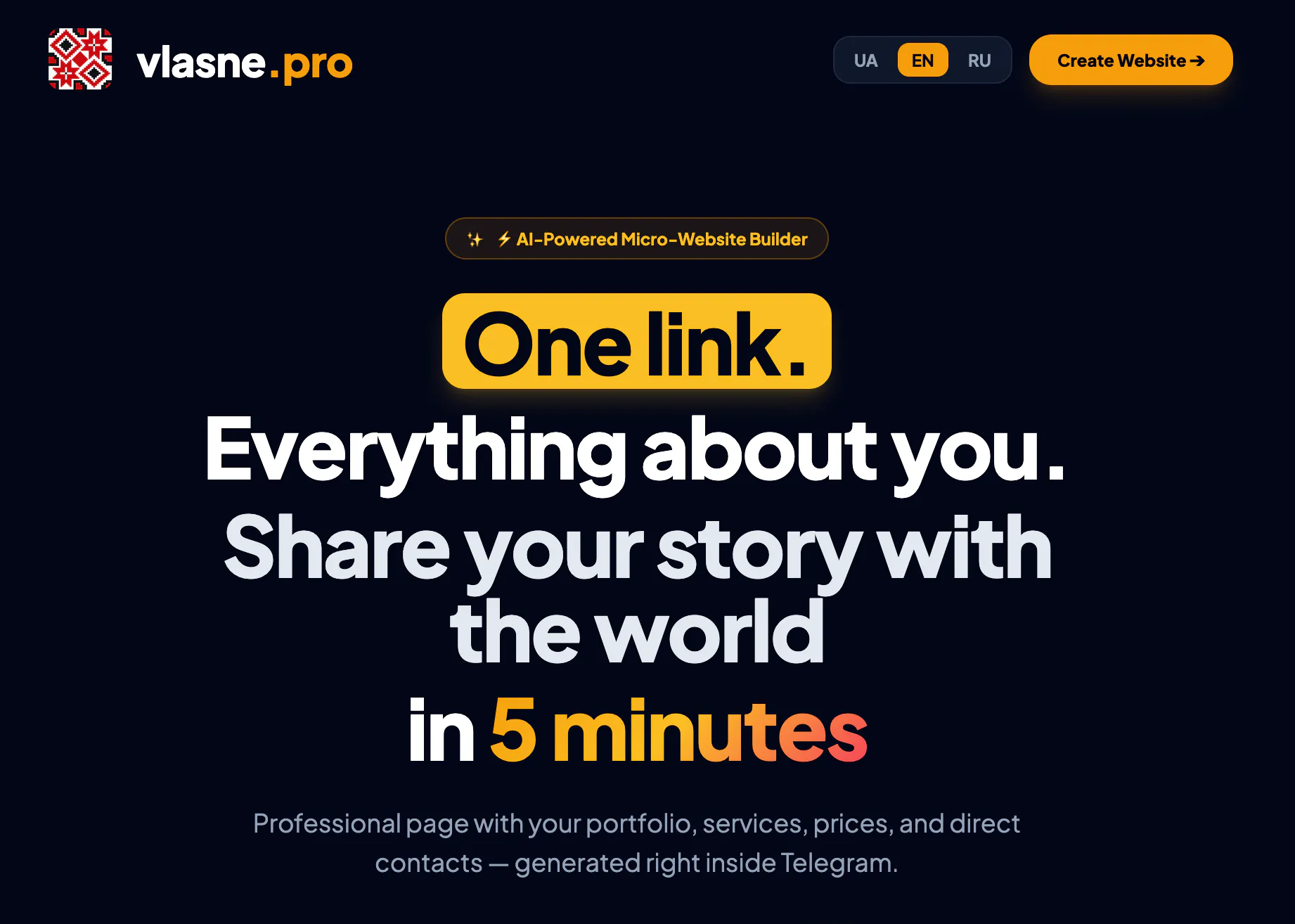 Vlasne.pro - fast web site generator gallery image