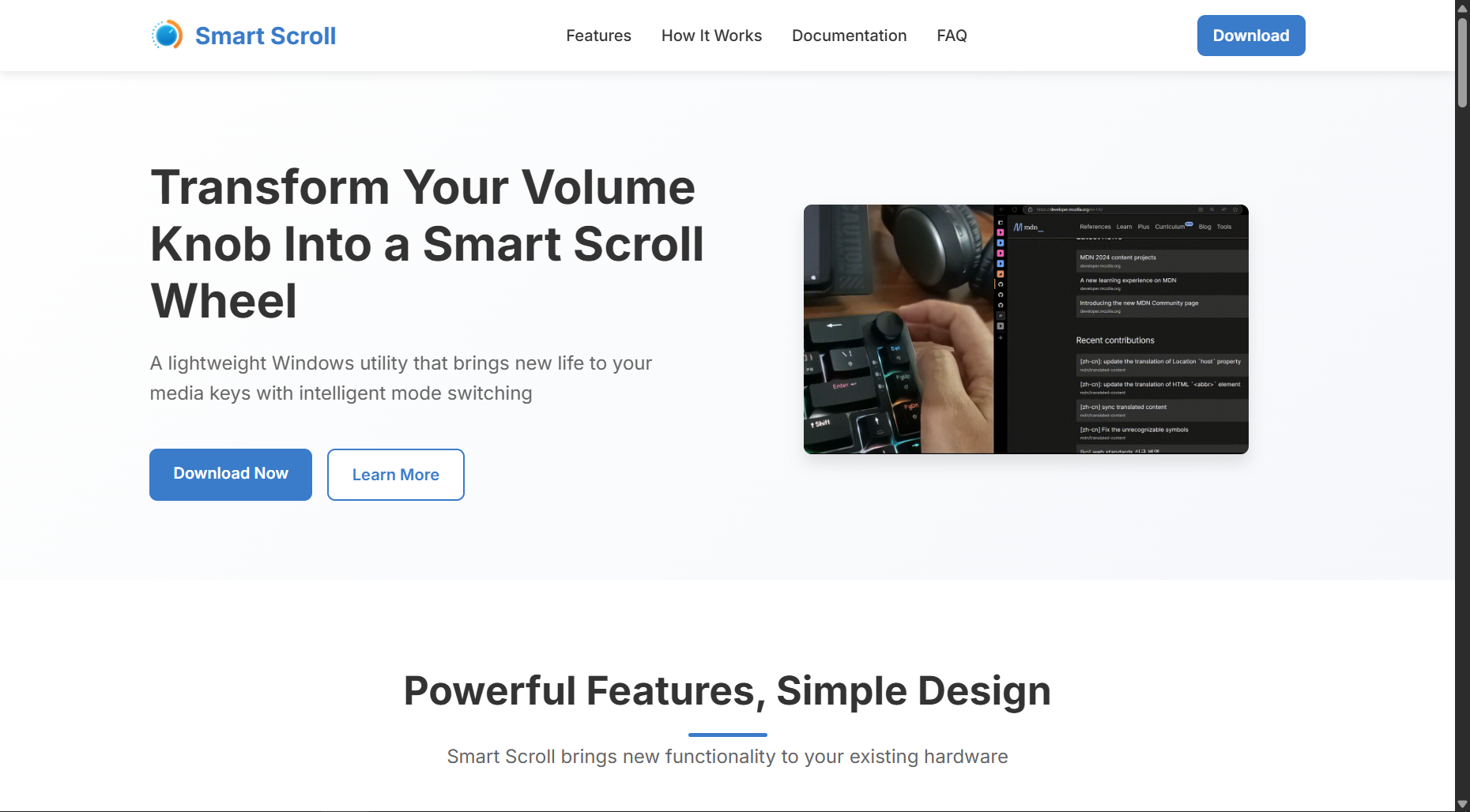 Smart Scroll - Transformeer uw volumeknop in een scrollwiel media 3