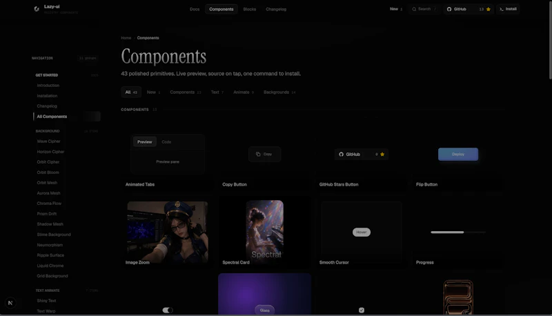 Lazy UI screenshot 5