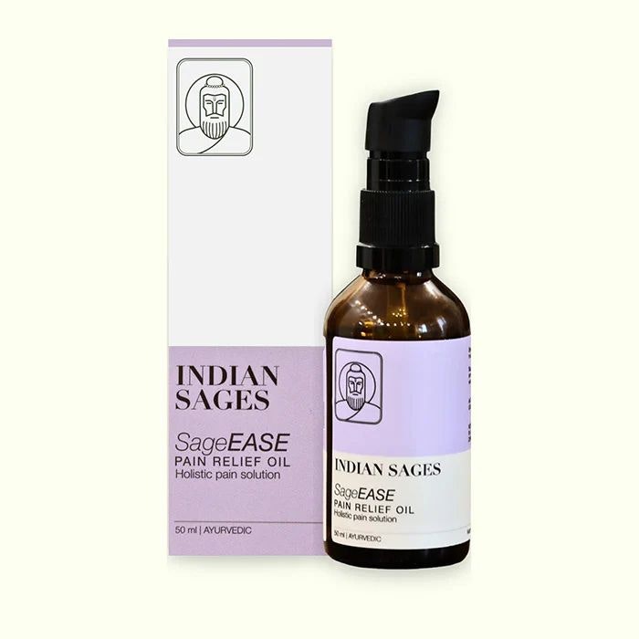 SageEASE Pain Relief Oil - Product Hunt launch logo and brand identity