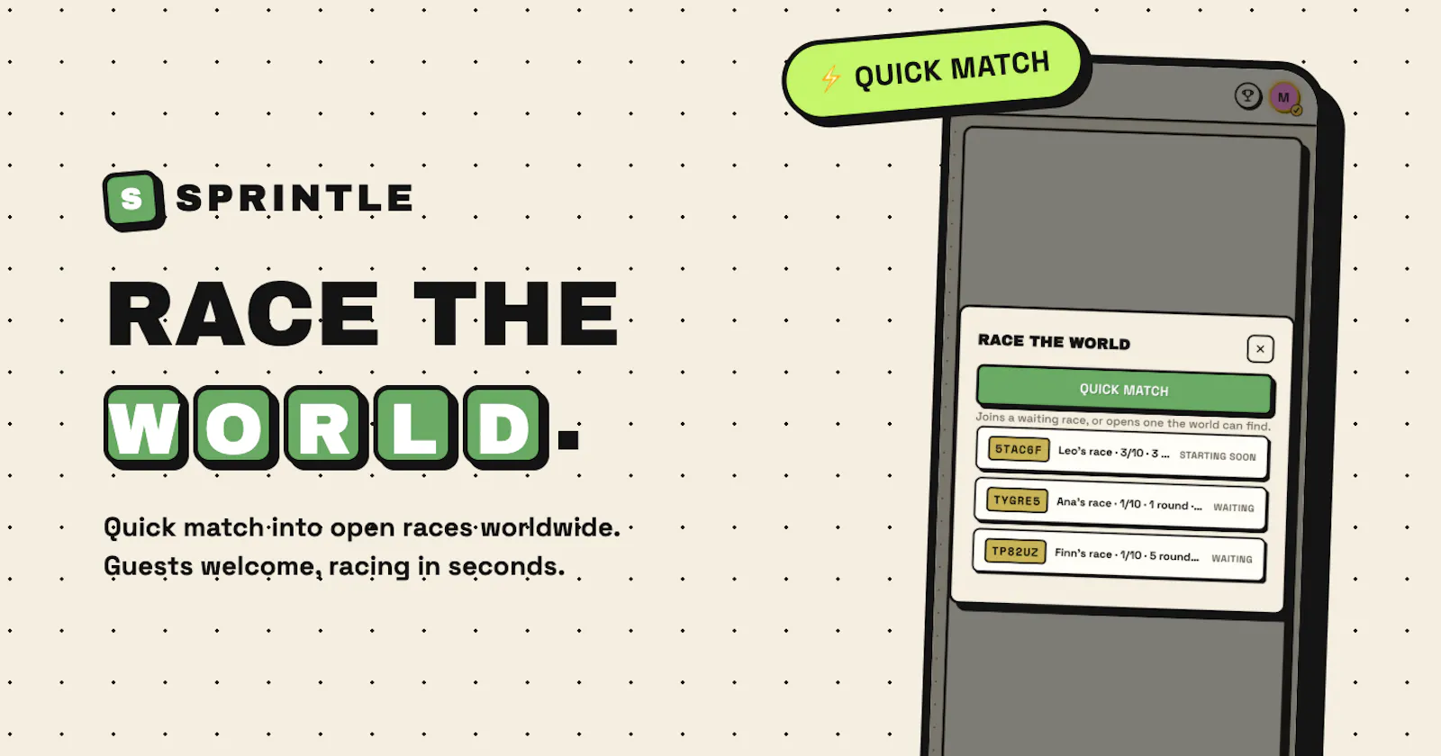 Sprintle - Multiplayer Word Racing screenshot 3