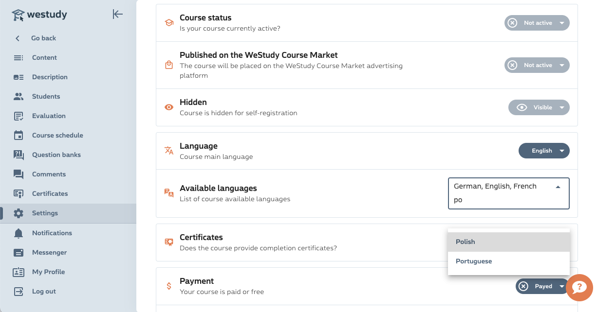 Média Westudy - Une plate-forme basée sur le cloud pour créer et vendre des cours en ligne 7