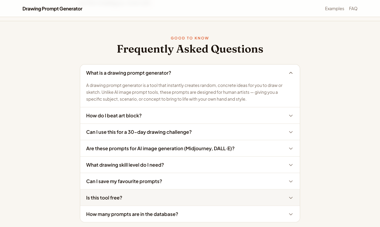 Drawing Prompt Generator gallery image