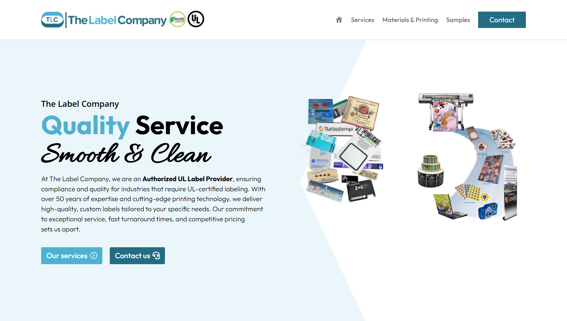 The Label Company - Main product screenshot demonstrating key features and user interface