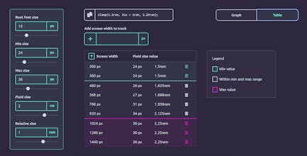Modern Fluid Typography Editor gallery image