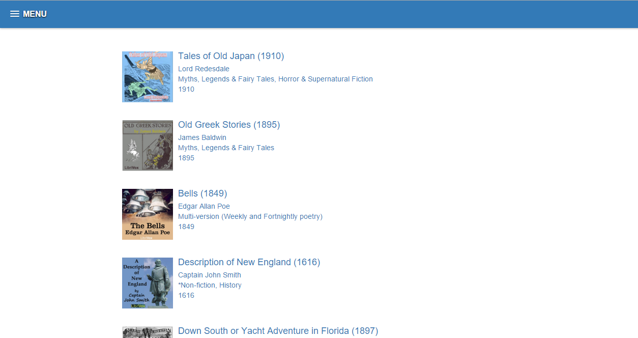 Librivox Audiobooks offline (android app) gallery image