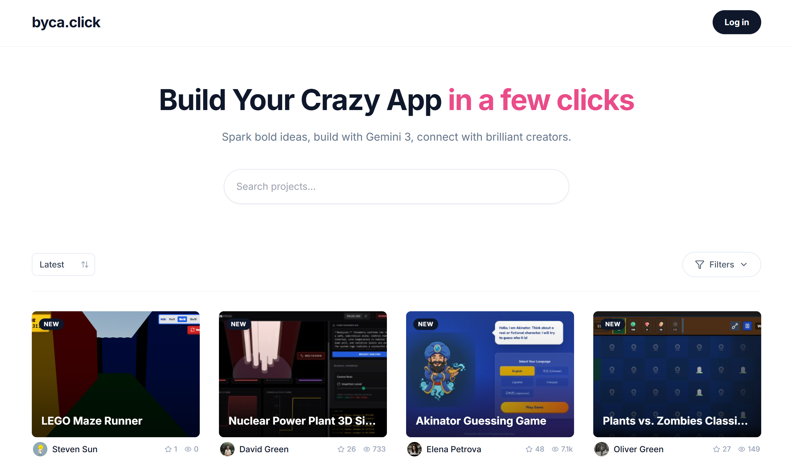 byca.click - Main product screenshot demonstrating key features and user interface