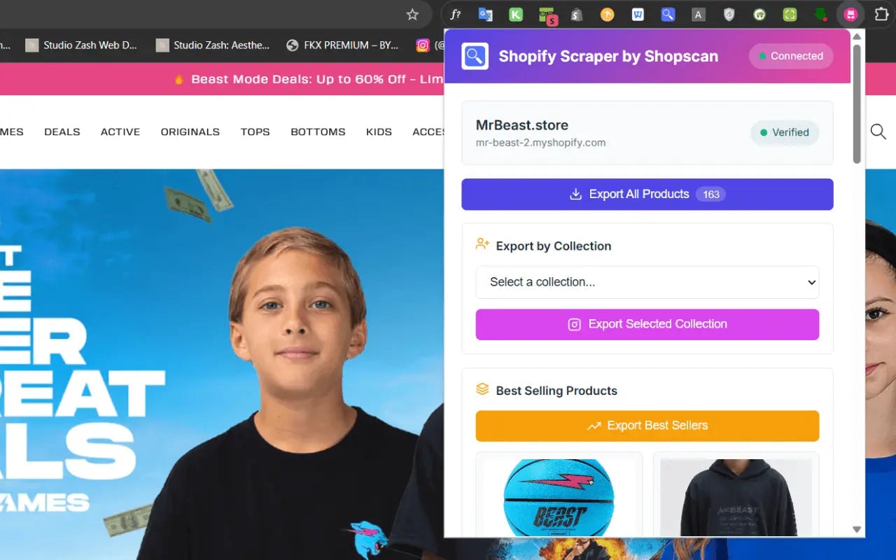 Shop Product Scraper - SPS