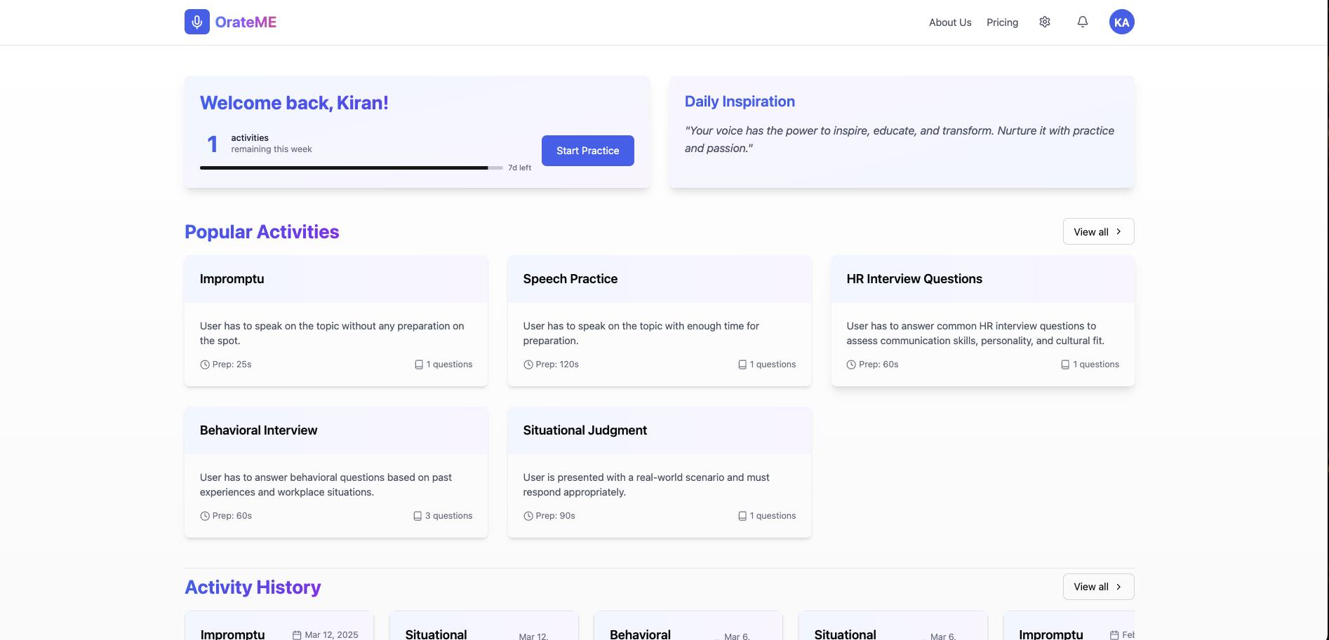 OrateMe media 2