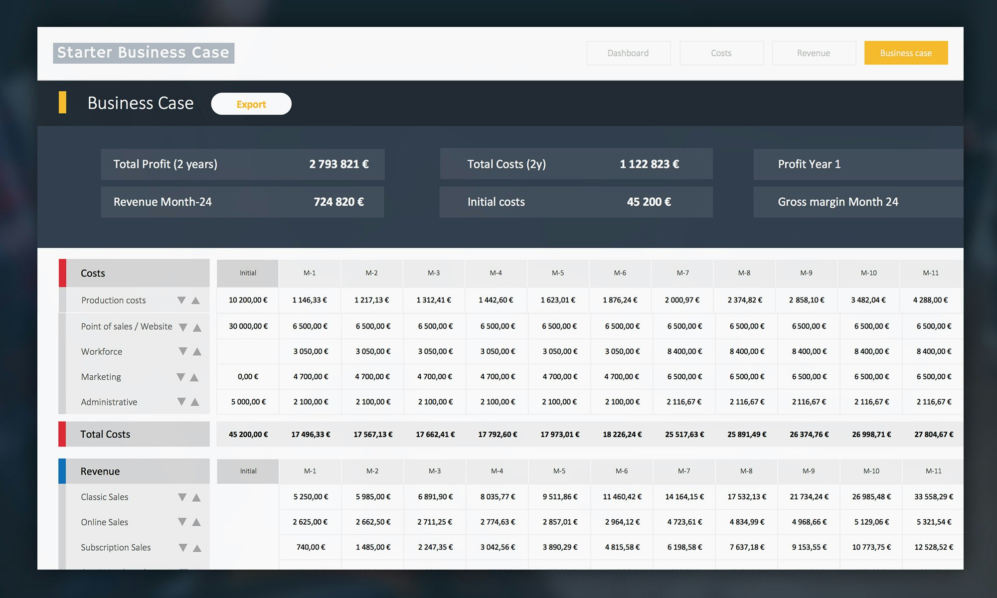 Starter Business Case gallery image