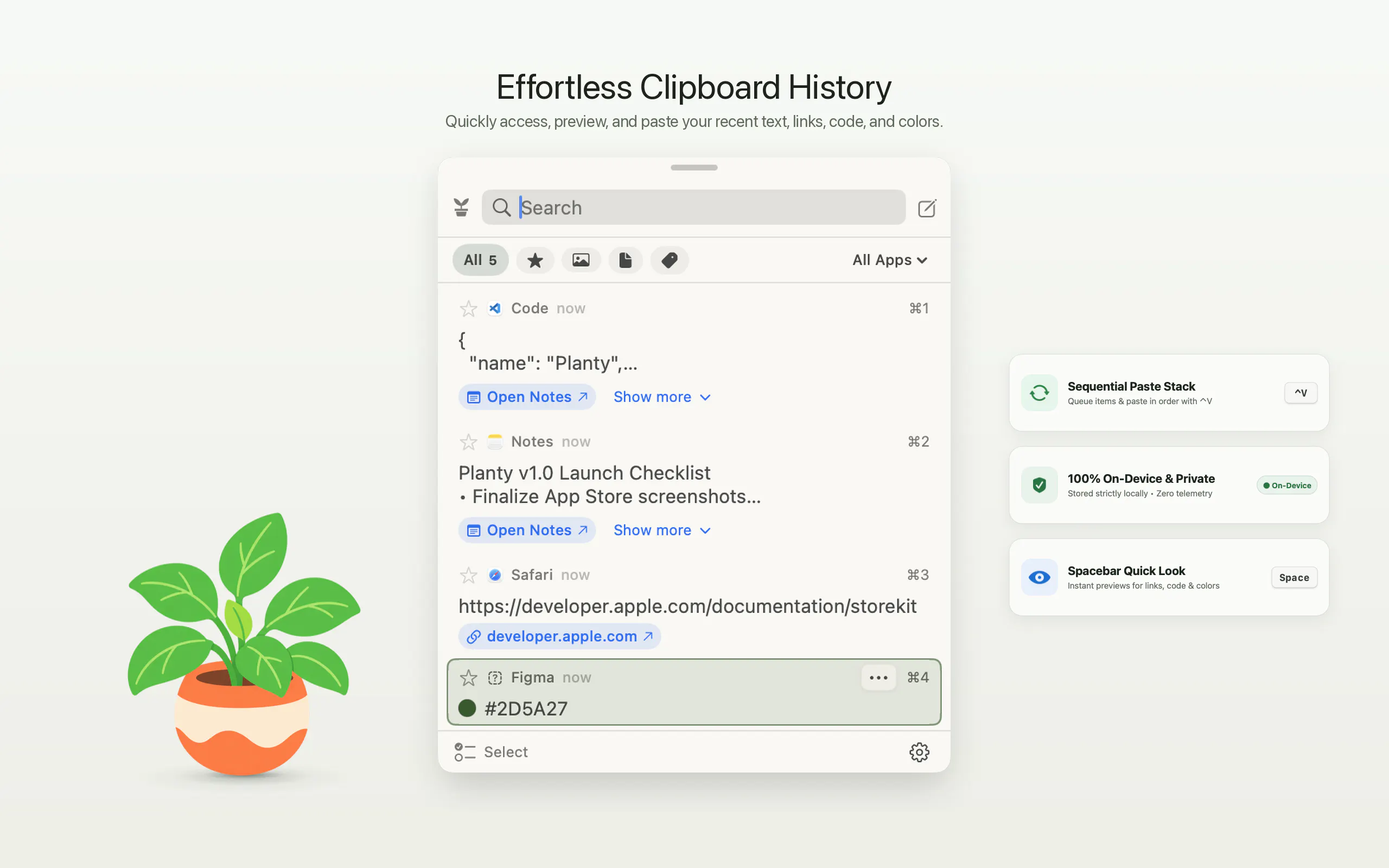 Planty: Clipboard & Screenshot gallery image
