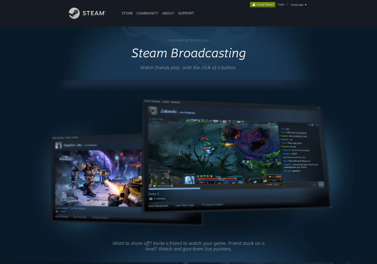 Steam Broadcasting