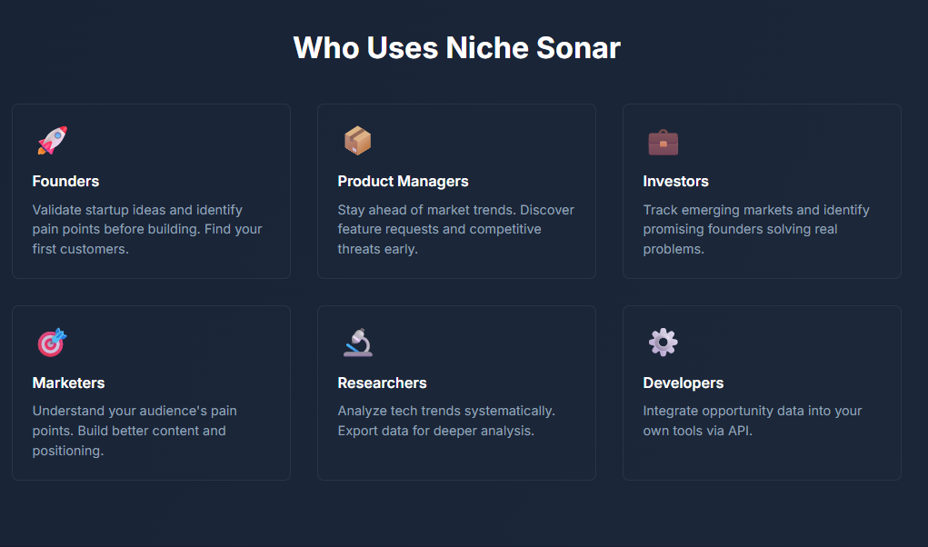 Niche Sonar gallery image