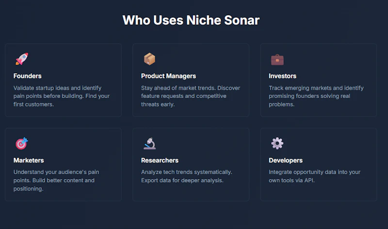 Niche Sonar screenshot 3