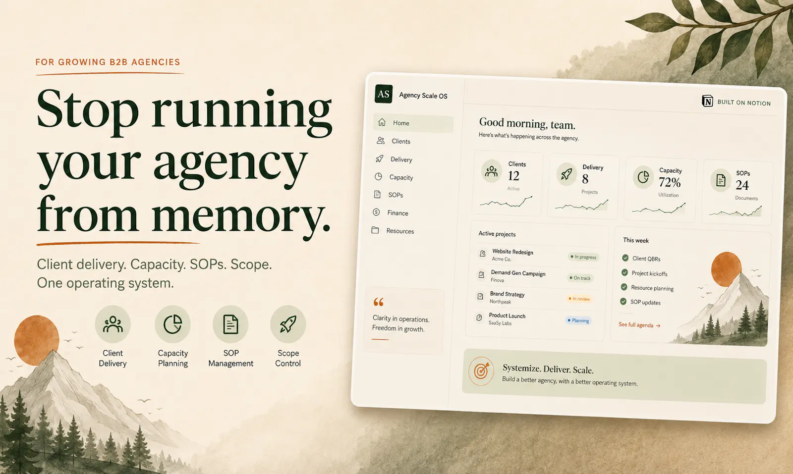 Agency Scale OS screenshot 2