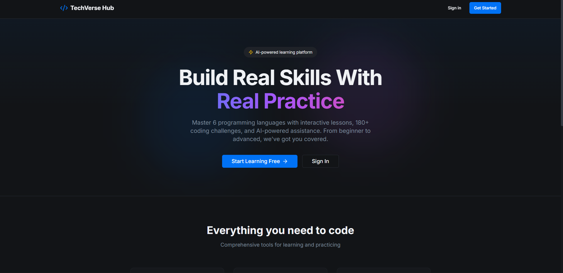 TechVerse Hub - Screenshot 3 showing product features and functionality