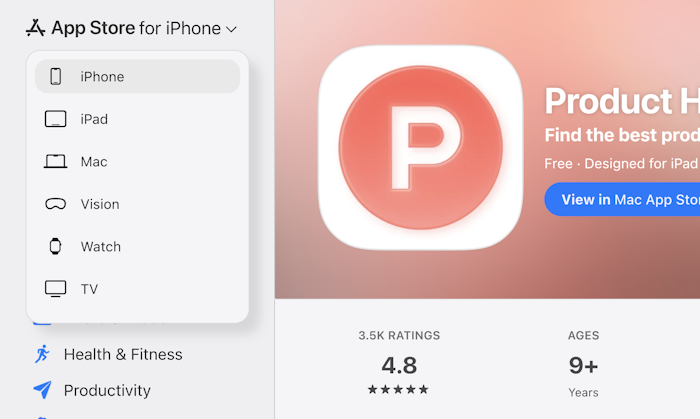 Apple App Store产品图