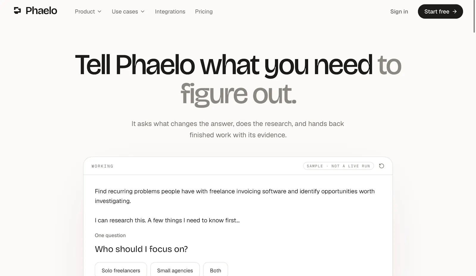 Phaelo screenshot 2