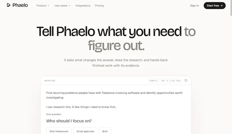 Phaelo screenshot 2