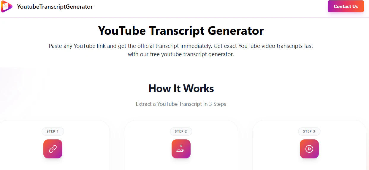 Youtube Transcript logo