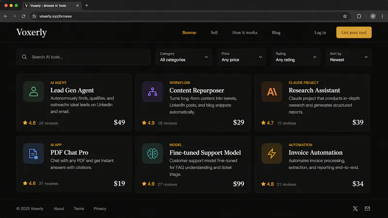 Voxerly screenshot 1