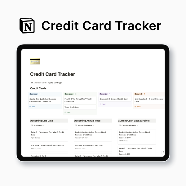 Credit Card Tracker