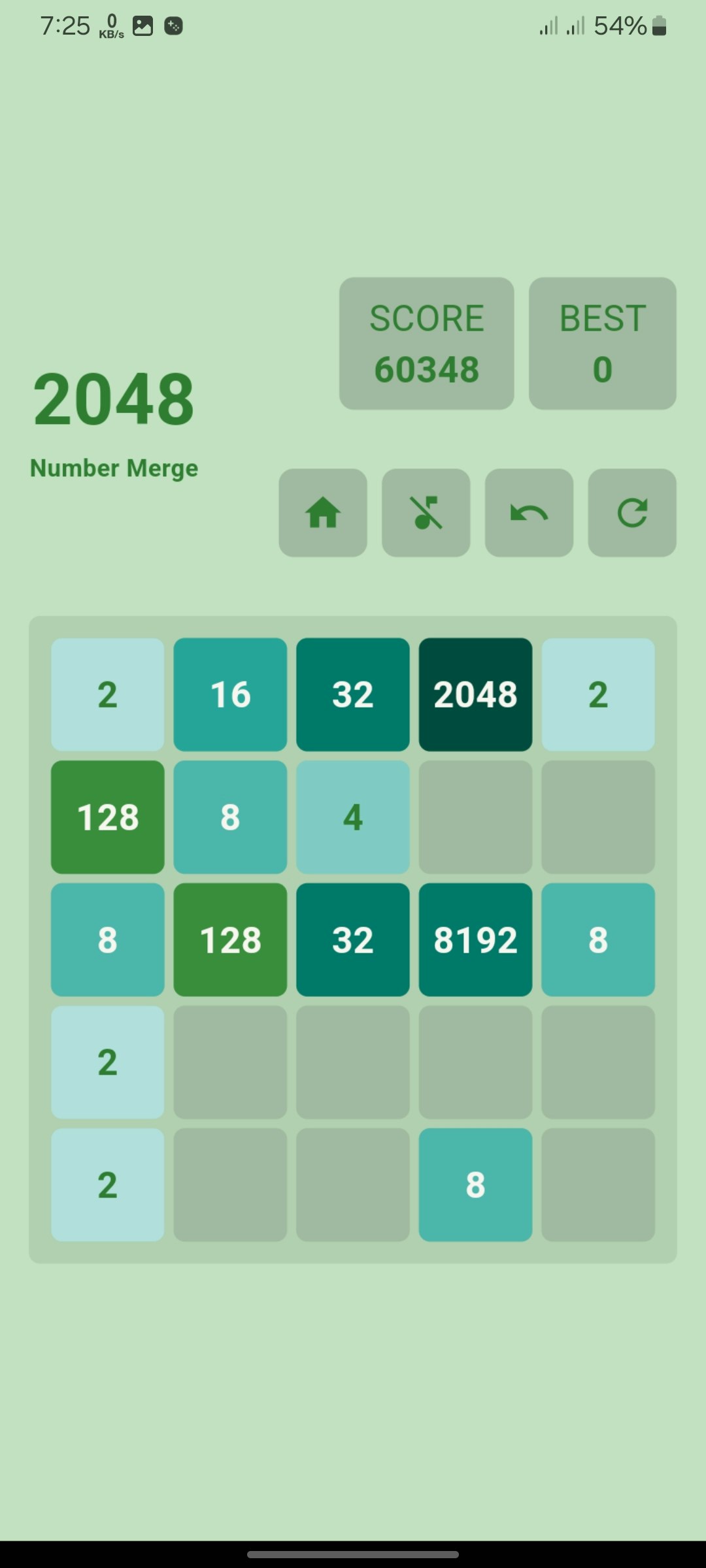 Media 2048: nombor gabungan 5