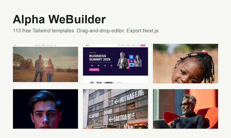 Alpha WeBuilder screenshot 1